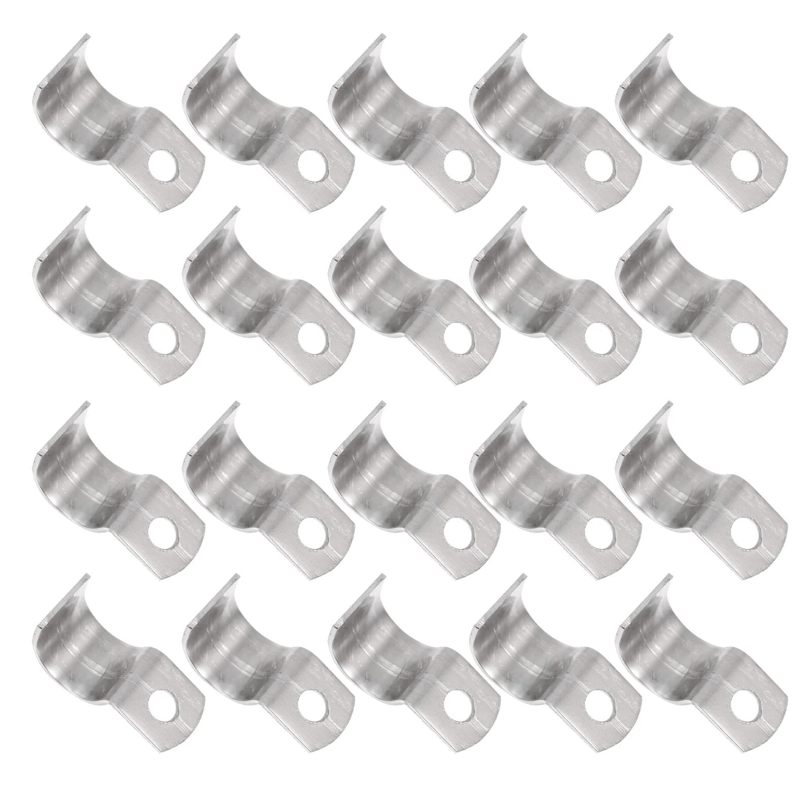 thumbnail interactive-video image 1 of 100pc Stainless Steel Cable Clips - 0.2-0.3 Inch Wire Management For Solar Panels & Trailers 1 of 5