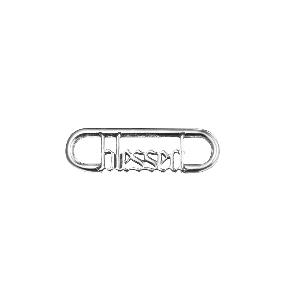 

ME Styling Whatever Word Link 3.5 MM Hole Charm Fits Me Collection Thin Bracelet 925 Sterling Silver Beads for Jewelry Making