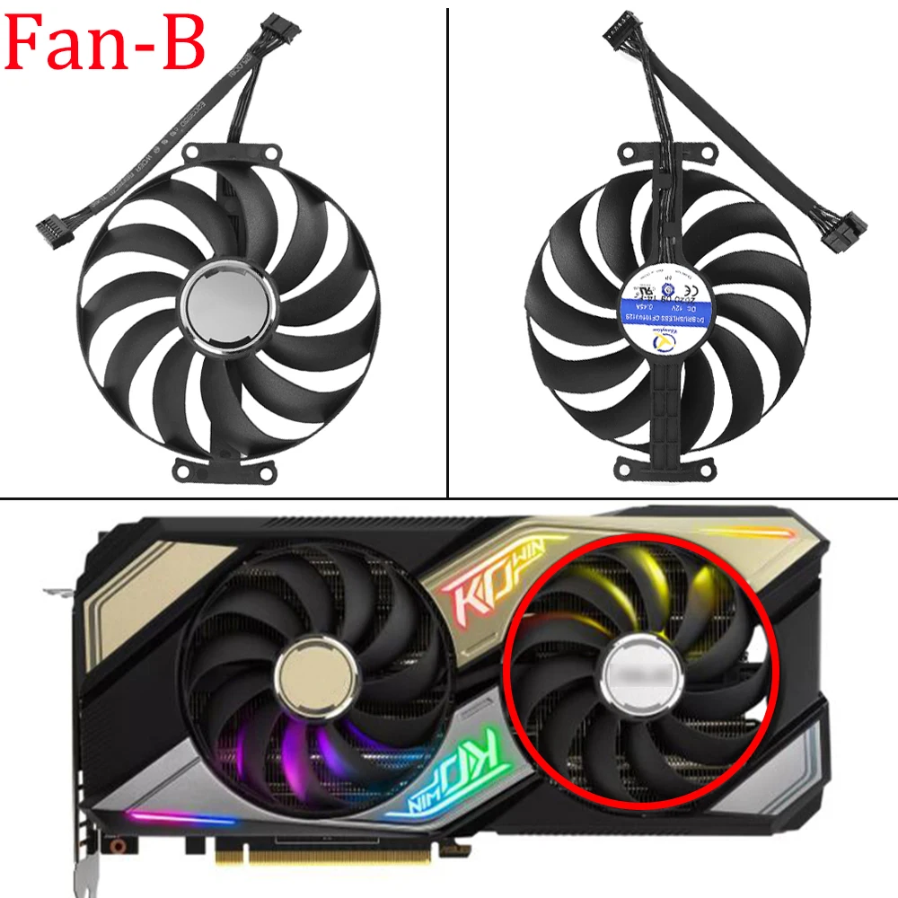 Original 95MM CF1010U12S 7Pin RTX3060Ti RTX3070 Cooling Fan For