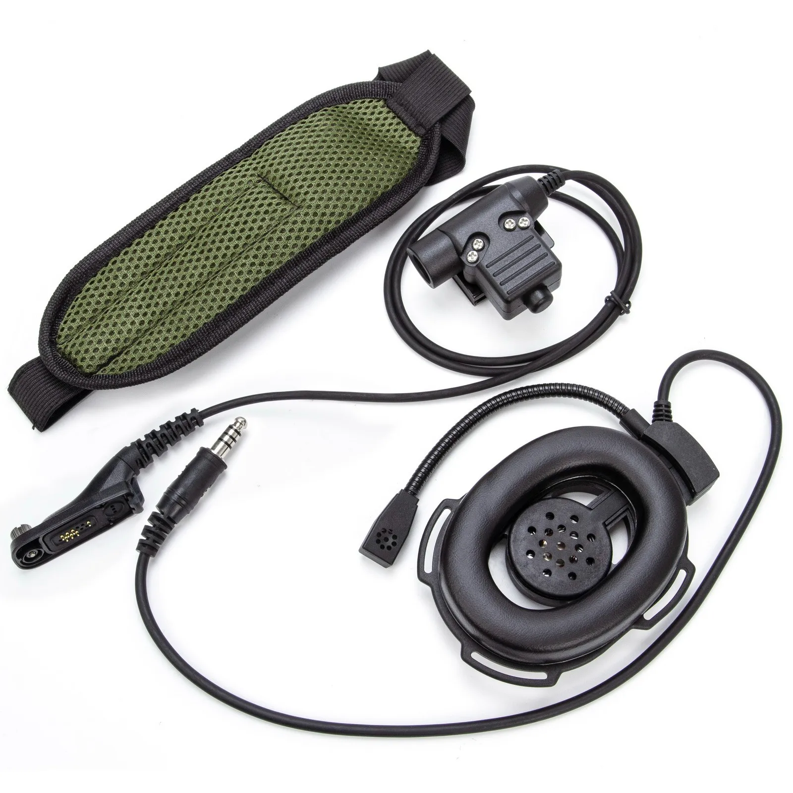 U94 PTT+7.1mm HD01 Tactical Bowman Elite II Radio Headset Earpiece Microphone for Motorola XiR P8268 8260 APX 7000 8000 DP3400 gtwoilt regular for z tactical and peltor u94 headset u 94 a ptt for motorola xir p8268 8260 apx 7000 8000 dp3400 dp3600 dgp4150