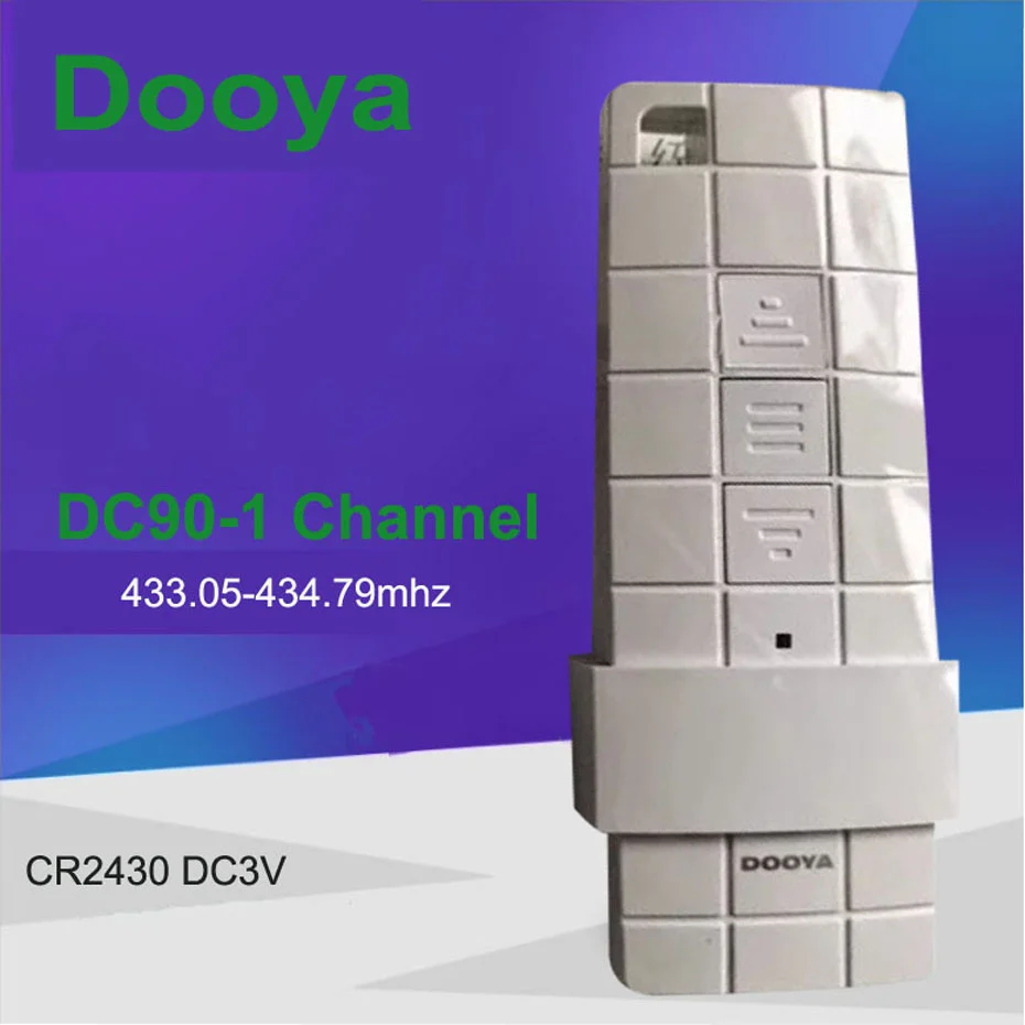 Curtain Remote Control Original Dooya DC90 Single Channel Transmitter for Dooya Motors RF 433MHZ Remote Control Automatic Curtain Accessories