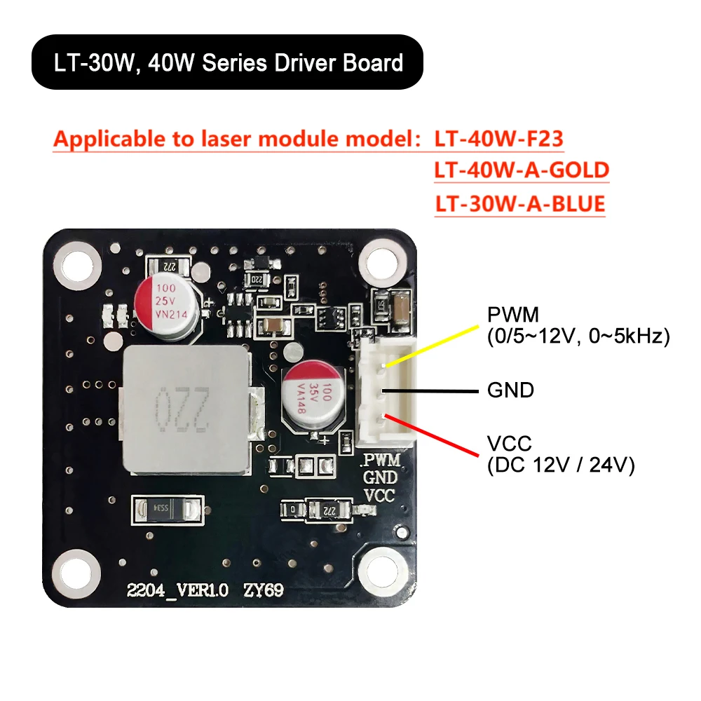 LASER TREE 20W 40W 80W Laser Driver for Laser Engraving Module Cutting Head Engraver Wood Working Tools Accessories Woodworking Tools Woodworking Tool Laser Module Laser Machine Spare Parts