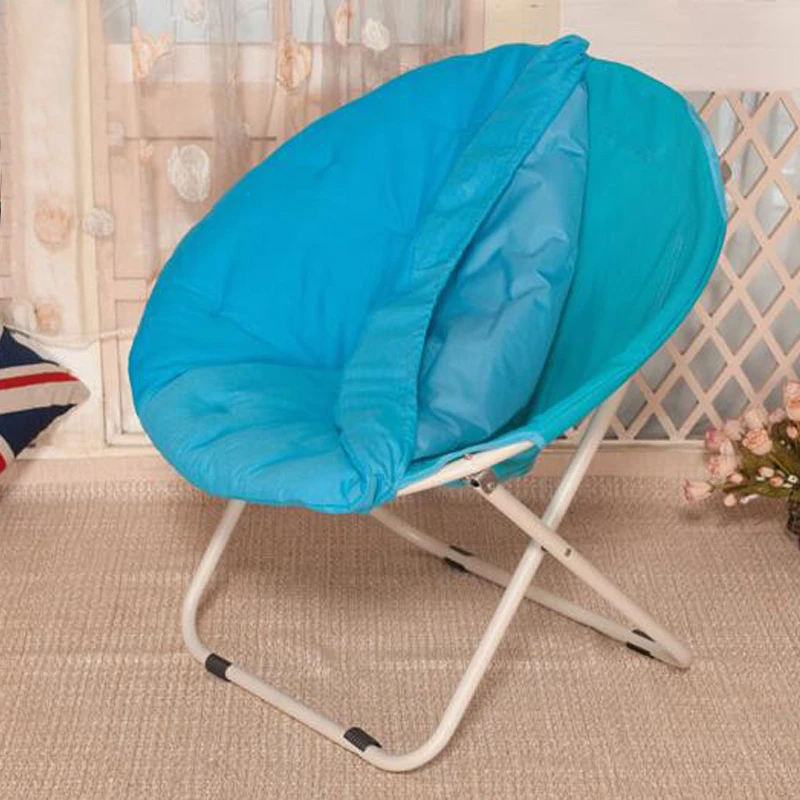 Round Saucer Chair Cover Canvas Moon Chair Slipcovers Camping
