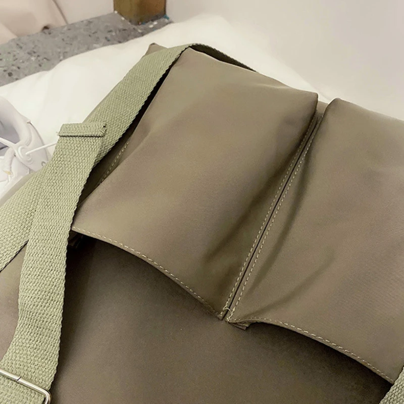 Waterproof Oxford Large Capacity Shoulder Bags Canvas Girl Shoulder Hand Bucket Bag Crossbody Bags Women Casual Tote Purses