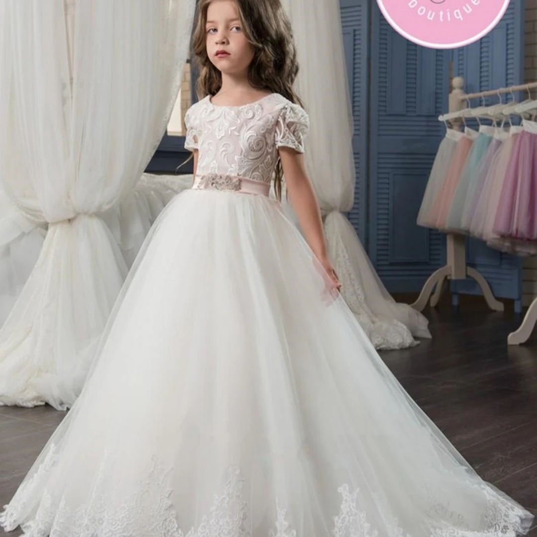 

Girl Dress Princess Dres Flower Girl Dresses Cute Baby Girl Dress Girl Birthday Party Dresses First Communion Dress