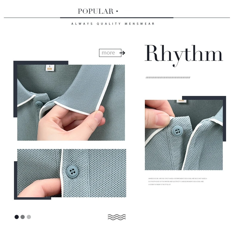 High quality men's short sleeved summer new fashion brand striped Korean style golf custom comfortable casual business T-shirt 14 Sc19803040f2f446a9ef6358d457e9512w