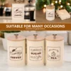 Coffee Bean Storage Airtight Containers for Food Conteiners Simple Style Bamboo Cover Iron Art Tea Can Sugar Bowl Kitchen Items 5