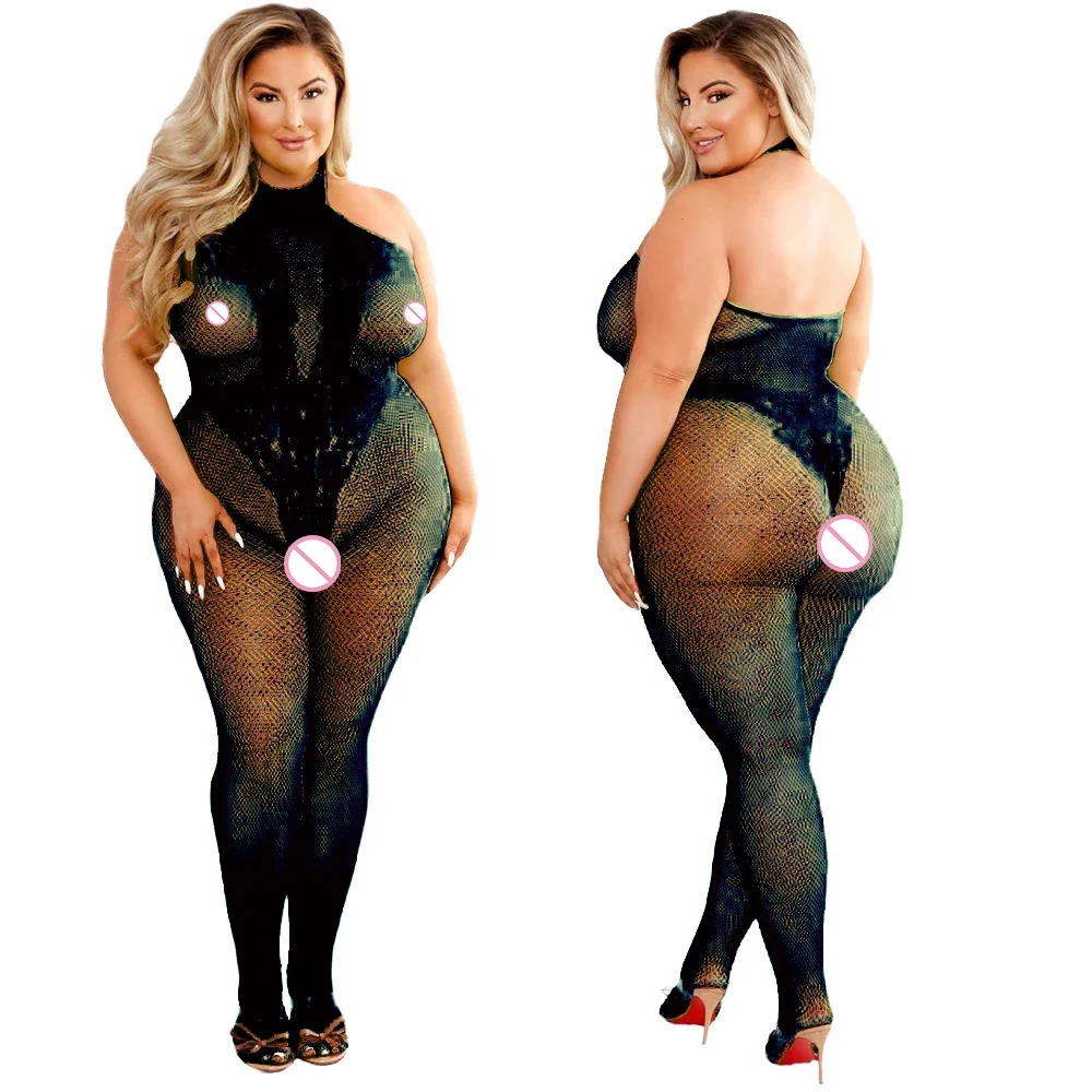 Plus Size Bodystocking Bodysuits For Women Sexy Fishnet Lingerie Babydoll Dress Porno Underwear Mesh Stockings For Sex women lingerie,sexy lingerie,custom lingerie