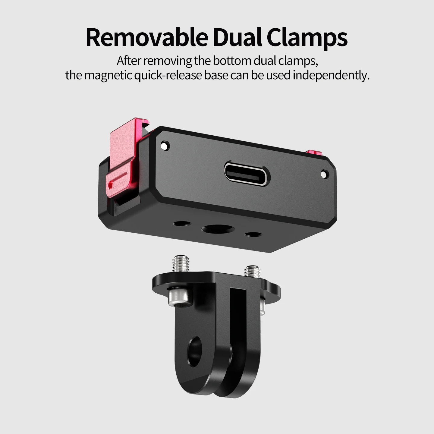 Wiederaufladbare Schnellwechselhalterung für DJI Osmo Nano Action-Kamera Magnetische Halterung für Selfie-Stick Stativ-Verlängerungsadapter – Detail 8
