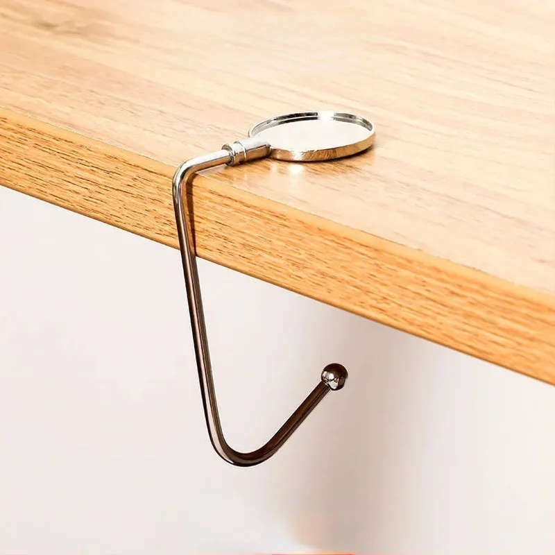 Portable Desk Hook Hanger 1pc for Backpack Bags Storage Kitchen Cabinet Garbage Bag Desk Side Office Organizer Desktop Storage Box Stationery Organizer Stationery Storage Box Desktop Storage Kit