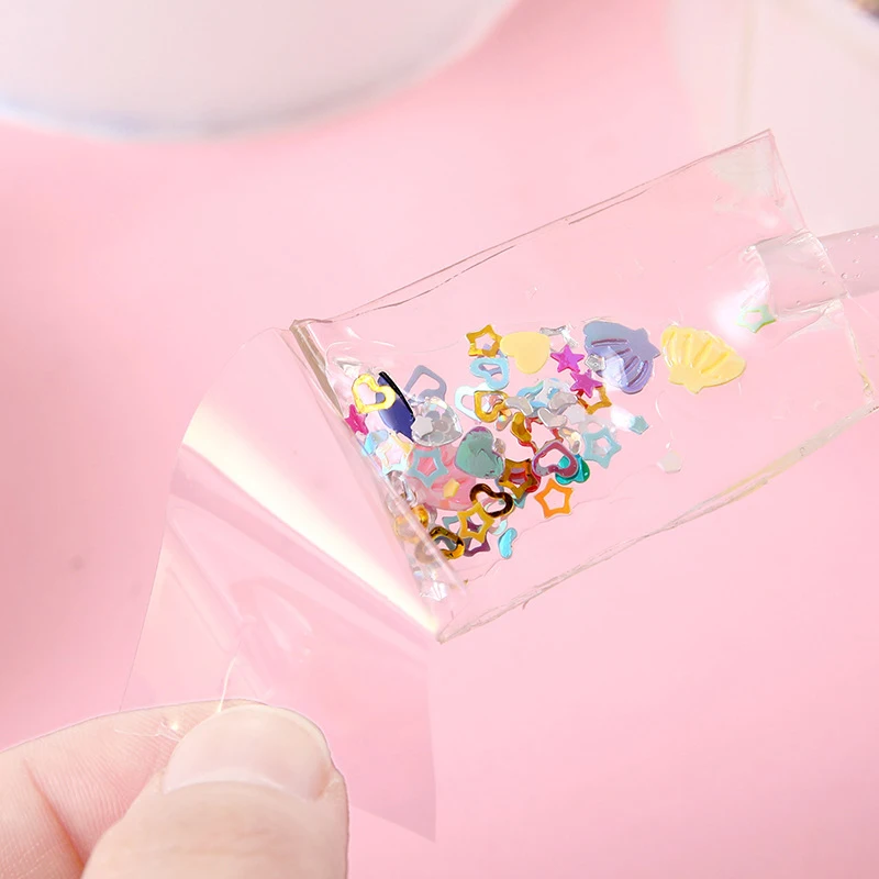Multipurpose Nano Tape With Straws Beads For DIY Craft Children Pinch Toy Making Blowing Bubble Sticky Traceless Nano Tape 5
