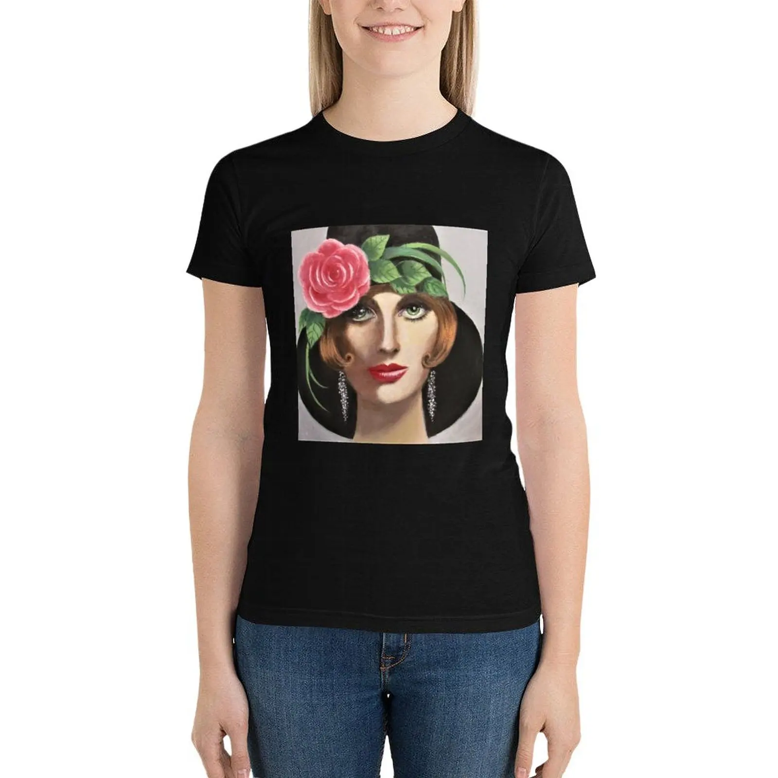 A Green Eyed Lady T-Shirt summer clothes shirts graphic tees oversized Women's t-shirt