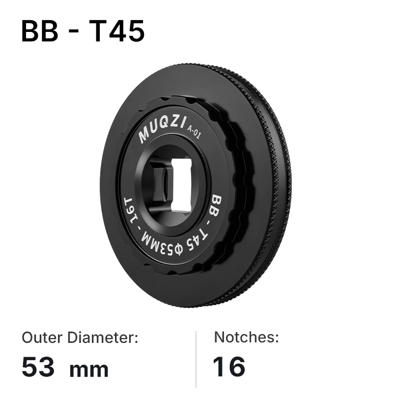 Advanced Bicycle Bottom Bracket Installation & Removal Tool - 12/16-Notch, 49-53mm Adjustable Range