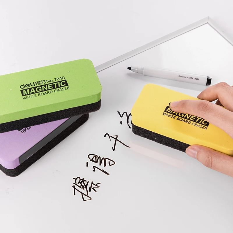 Magnetic Whiteboard Erasers Deli Whiteboard Eraser Magnetic Can Adsorb Whiteboard Creative Convenient Painting Wiper School Office Supplies