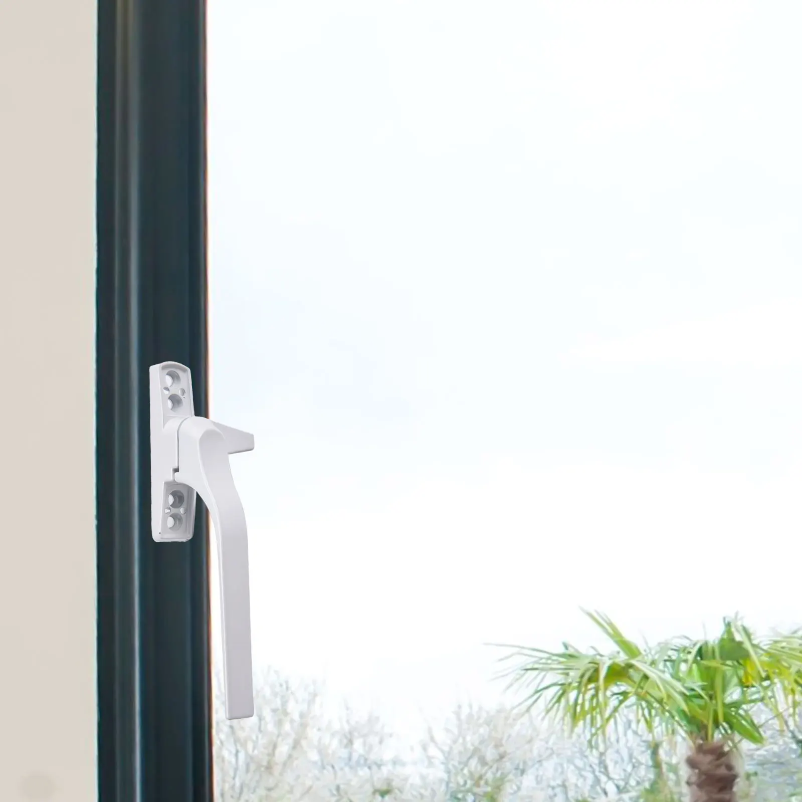 Description Picture 5 of itemHome Handle Flat Handle Aluminum Alloy Easy Re-opening Enhanced Functionality External Flat Handle Rotating Movement For Window