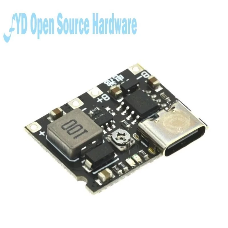 DC-DC Step Up Boost Module 3.7V To 9V 5V 2A 18650 Lithium Battery Charging Discharging Board Type-C DC Booster Converter Module