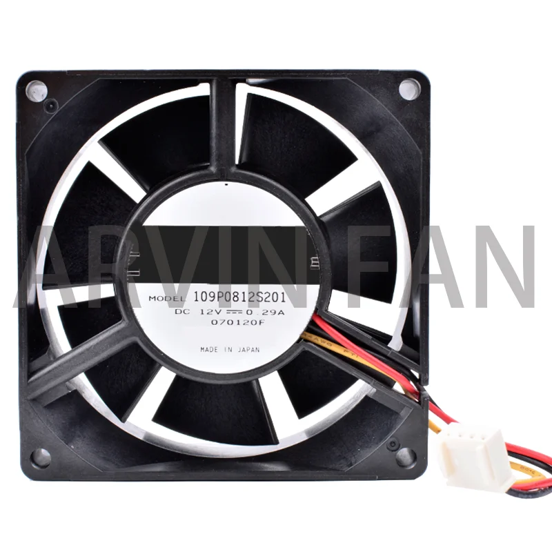 

Brand New Original COOLING REVOLUTION 109P0812S201 8032 8cm 80mm Fan 12V 0.29A Double Ball Bearing Cooling Fan