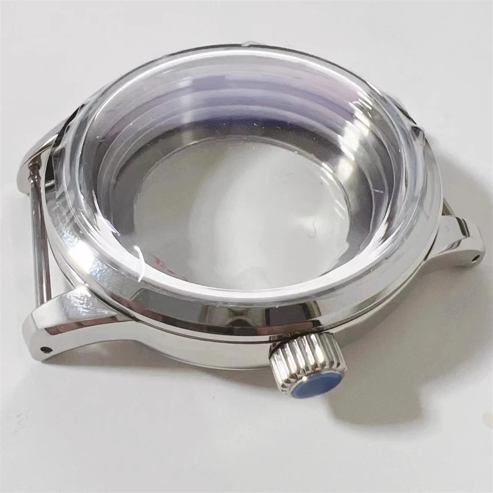 

High Quality Transparent Bottom Watch Case 39mm, Fits 31mm Dial Case, For NH35 NH36 NH34 NH38 NH70 Movement, Polished Case