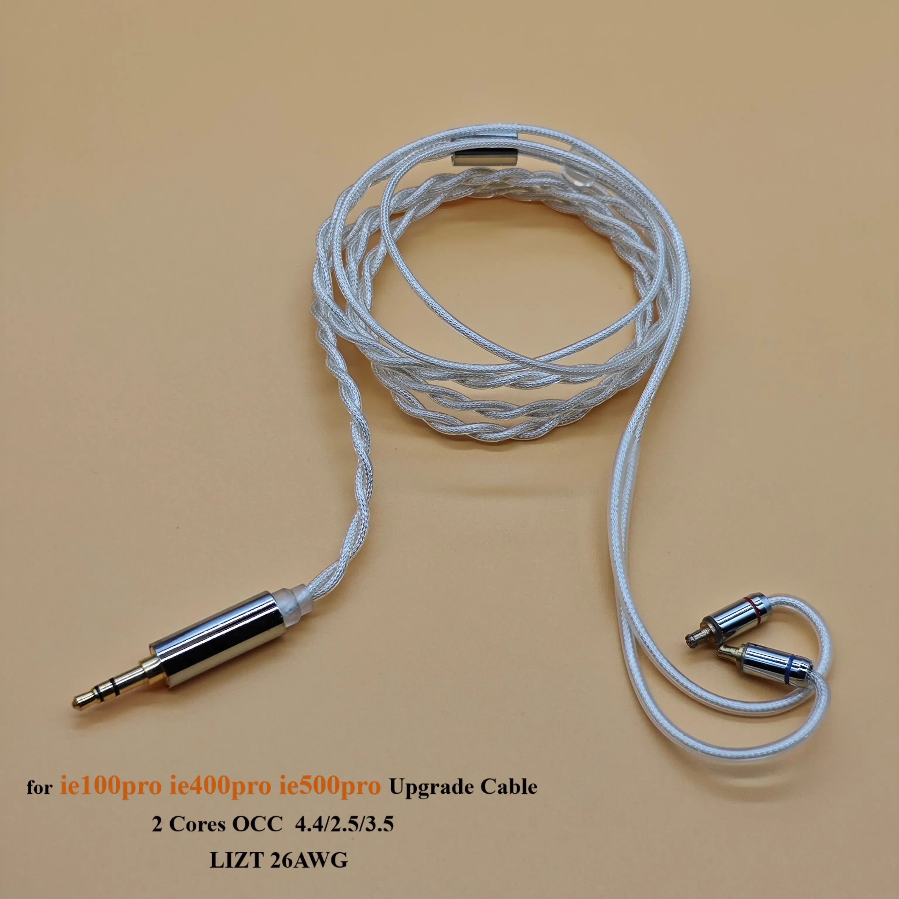 

Silver Plated OCC Audio Cable, Earphones Upgrade Cable, 2 Core, for ie400pro, ie500pro, 2.5mm, Blue, 4.4mm 3.5mm