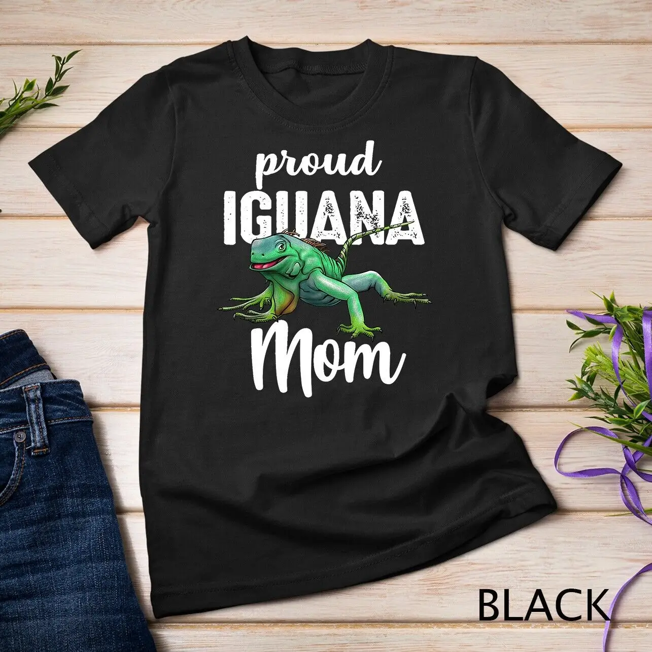 T-Shirt Unisex Amante Della Lucertola Della Mamma Di Iguana Fiera