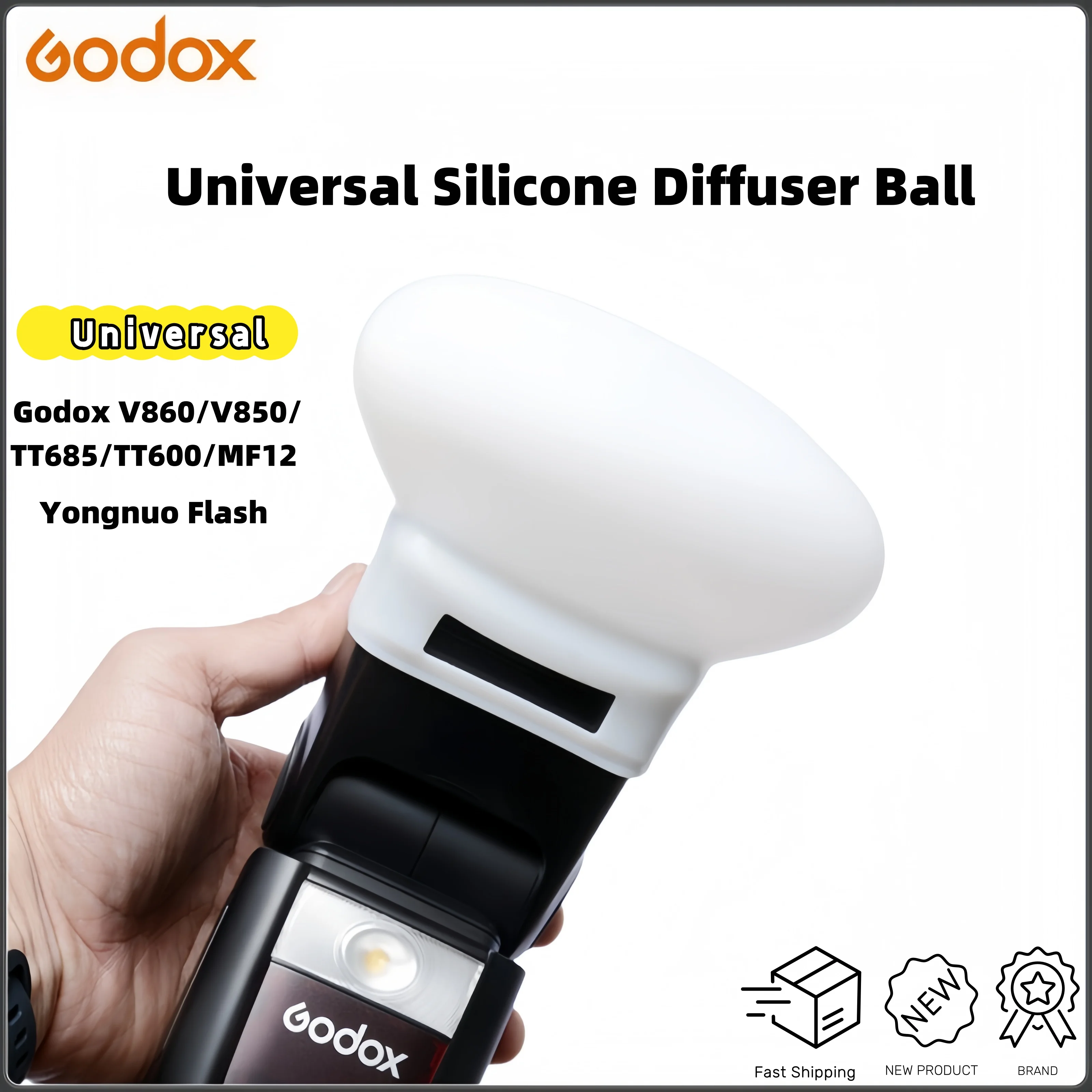 Godox V860 V850 TT685 TT600 MF12 Yongnuo Universal Silicone Softbox Diffuser Ball Flash flash diffuser