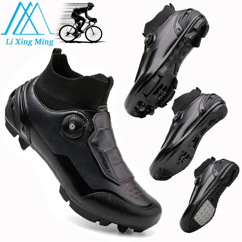 MTB Cycling Shoes Men Women With Cleats Route Cleat Speed Road Bike Sneaker Off-road Outdoor Racing Motocross Boots