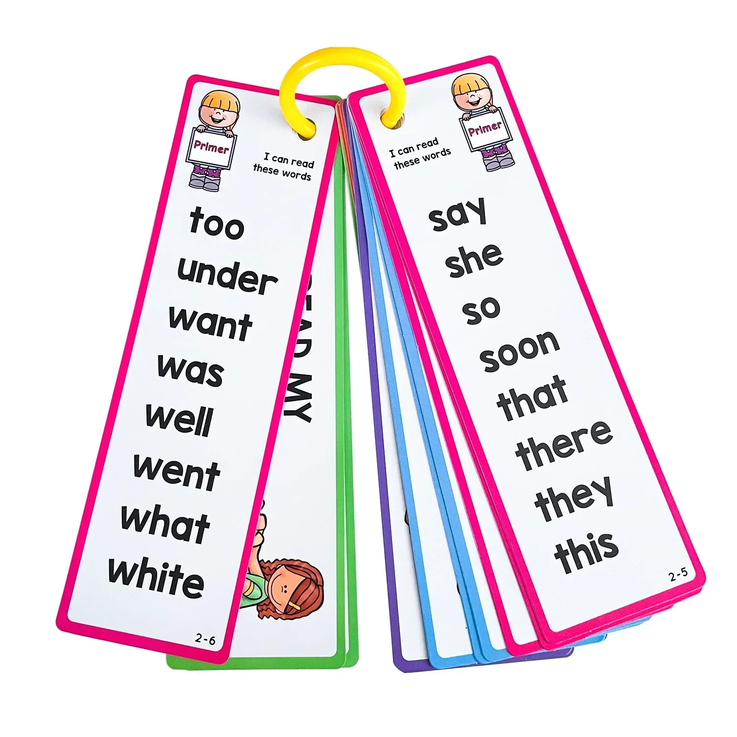 Lachilly English 220 Sight Words Flashcards for Kid Preschool Children Kindergarten Toddler  Learn To Read Phonics Learning Card 3