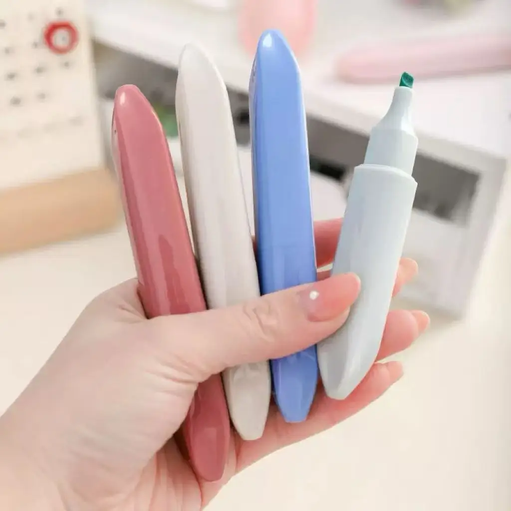 12개입 치즐팁 모란디 형광펜 세트, 부드러운 색상, 매끄러운 언더라이닝, 개학 및 사무용품에 적합