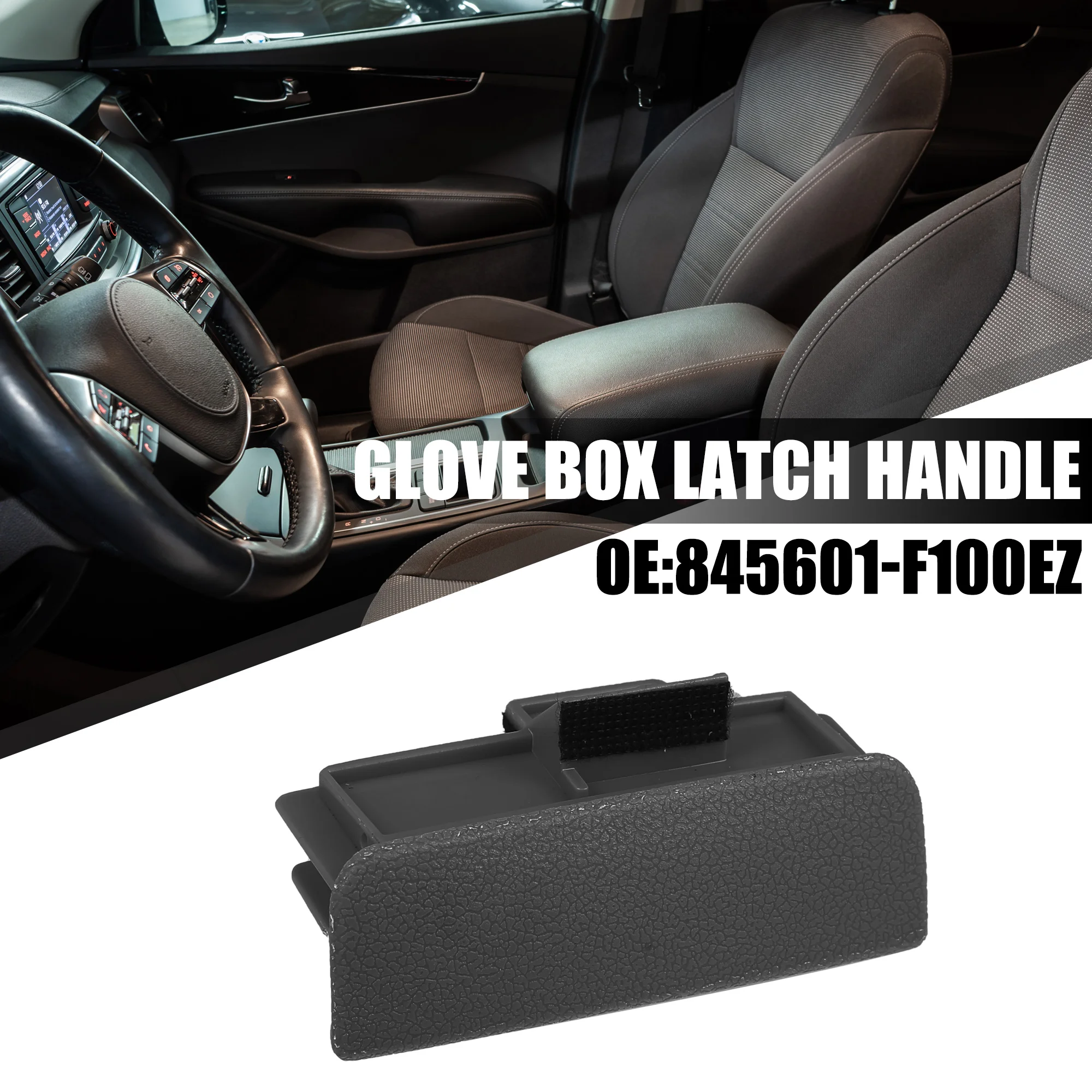 Uxcell Glove Box Latch Handle for Kia Sportage 2005-2010 Replace 84560-1F100WK 845601-F100EZ Car Interior Accessories Black
