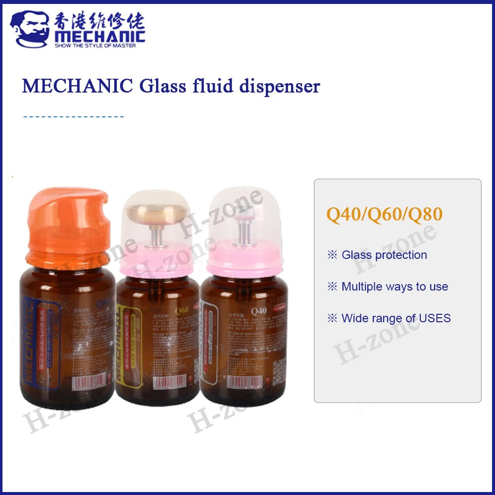 

MECHANIC Q60 Glass fluid dispenser Liquid Cleaner Bottle Alcohol Bottle Phone Screen Repair Remover Cleaner Bottle Dispenser