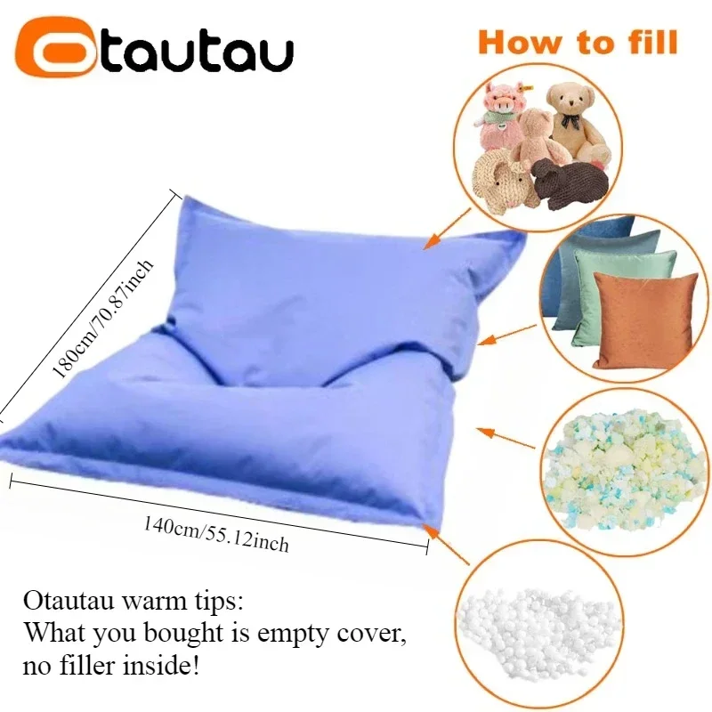 Outdoor Bean Bag Cover Swim Pool Float Lounger Beach Bar Movie Event Bed OTAUTAU DD034