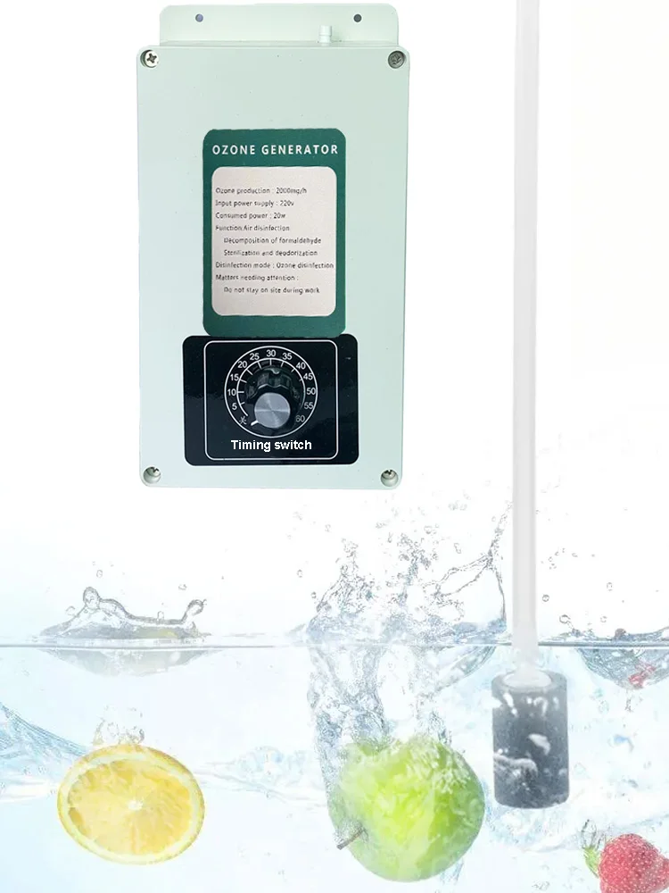 High-Capacity Ozone Generator for Home Air and Water Purification and Food Sterilization