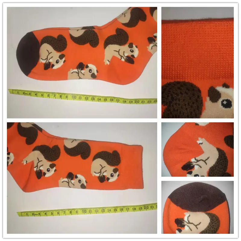 Women Designer Fashion Funny Creative Middle Tube Cotton Socks Colorful Cute Pattern Animal Plant Sports Gift