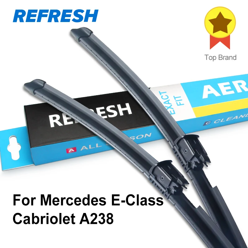 

REFRESH Windshield Wiper Blades with Spray Bar & Heated Washer System for Mercedes E-Class Cabriolet A238