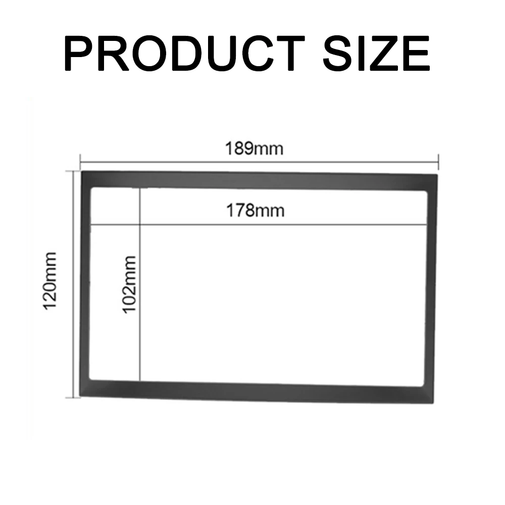 Radio Installation Frame Radio Installation Accessories Radio Frame Radio Panel Auto Interior Decors 2 Din Radio Fascia for Citroen C2 C3 Jumpy Peugeot 207 307 Expert Fiat Scudo Renault Trafic Opel Vivaro
