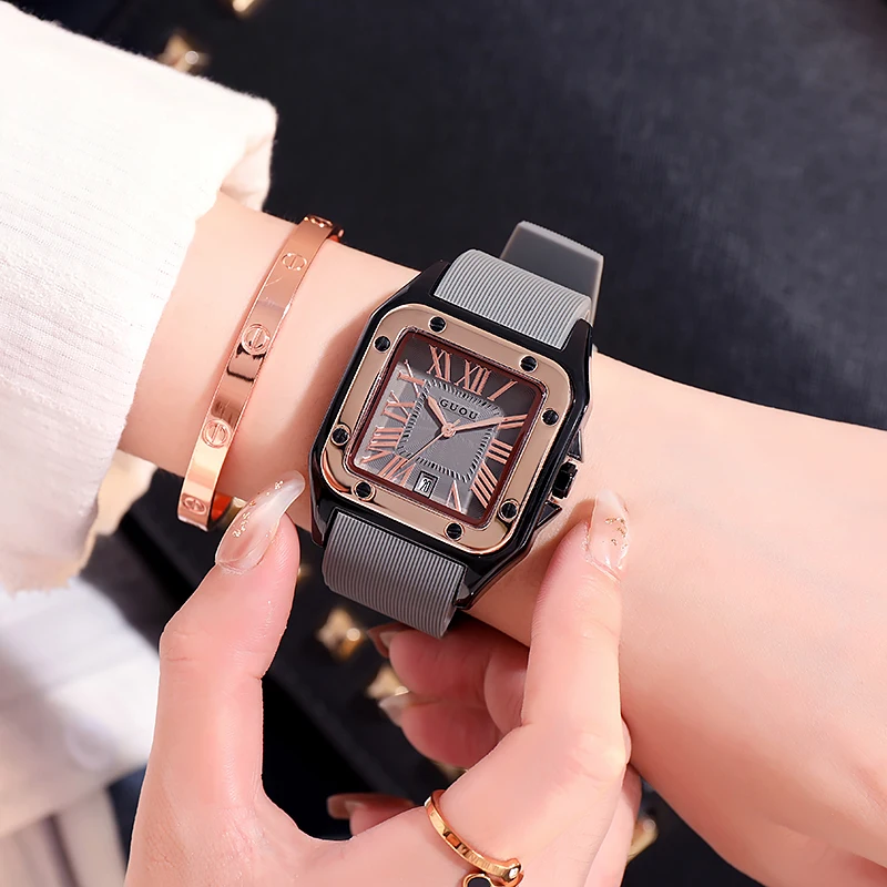 Fashion Guou Brand Women Quartz Watch Roman Numeral Automatic Date