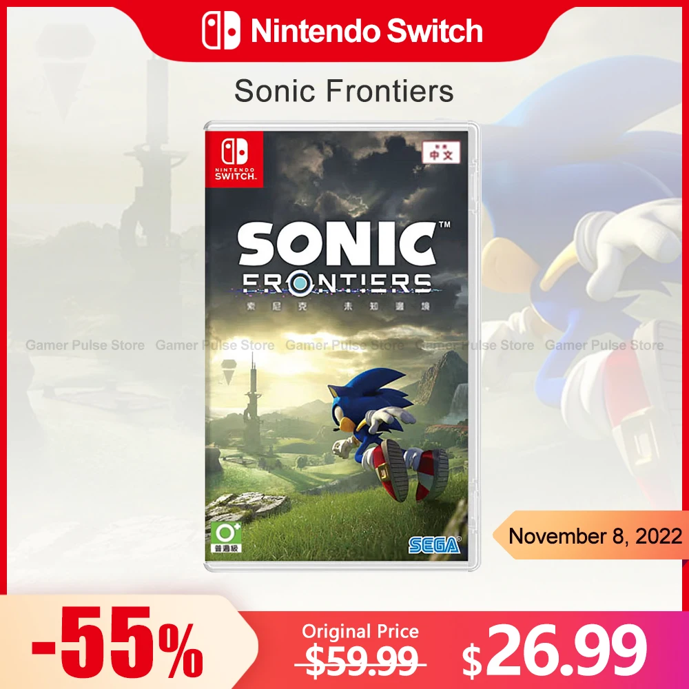 

Sonic Frontiers nintendo switch игры, Игровые сделки для Nintendo Switch, 100% Оригинальная карта физической игры, 1 игрок, экшн-жанр для Nintendo Switch OLED Lite