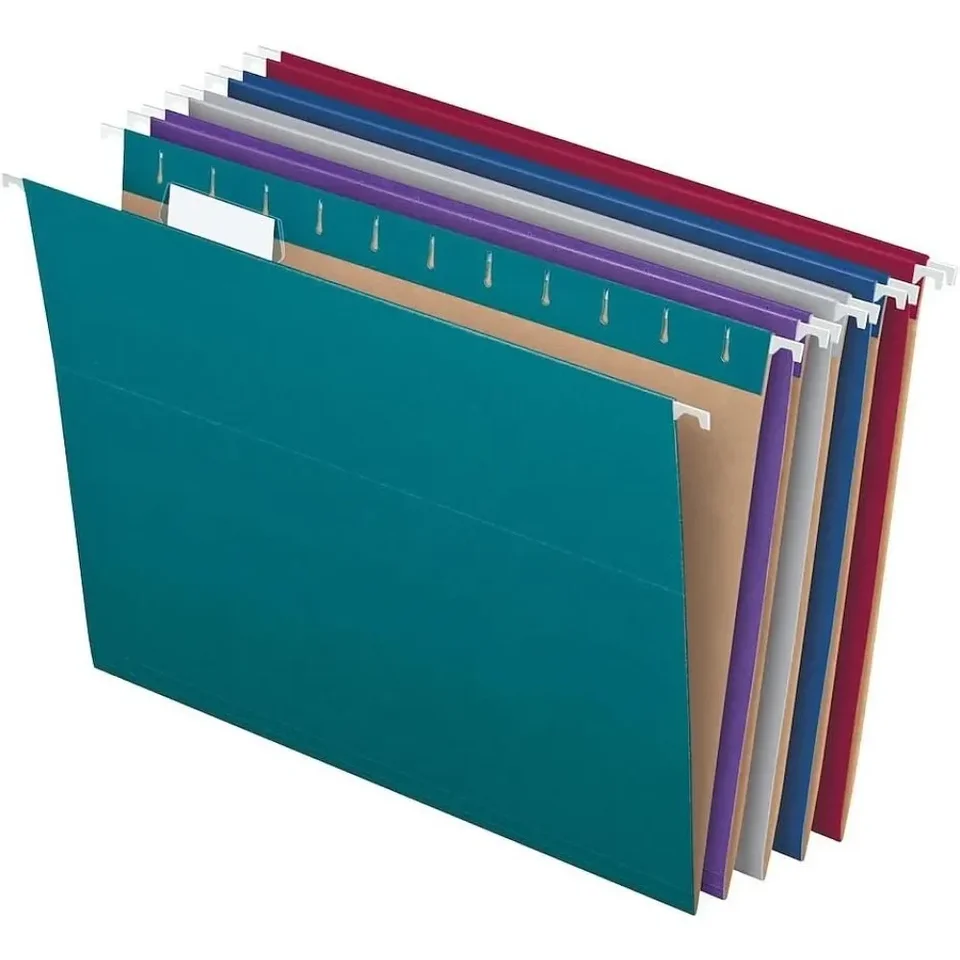 Jewel Toned Recyclable Hanging File Folders