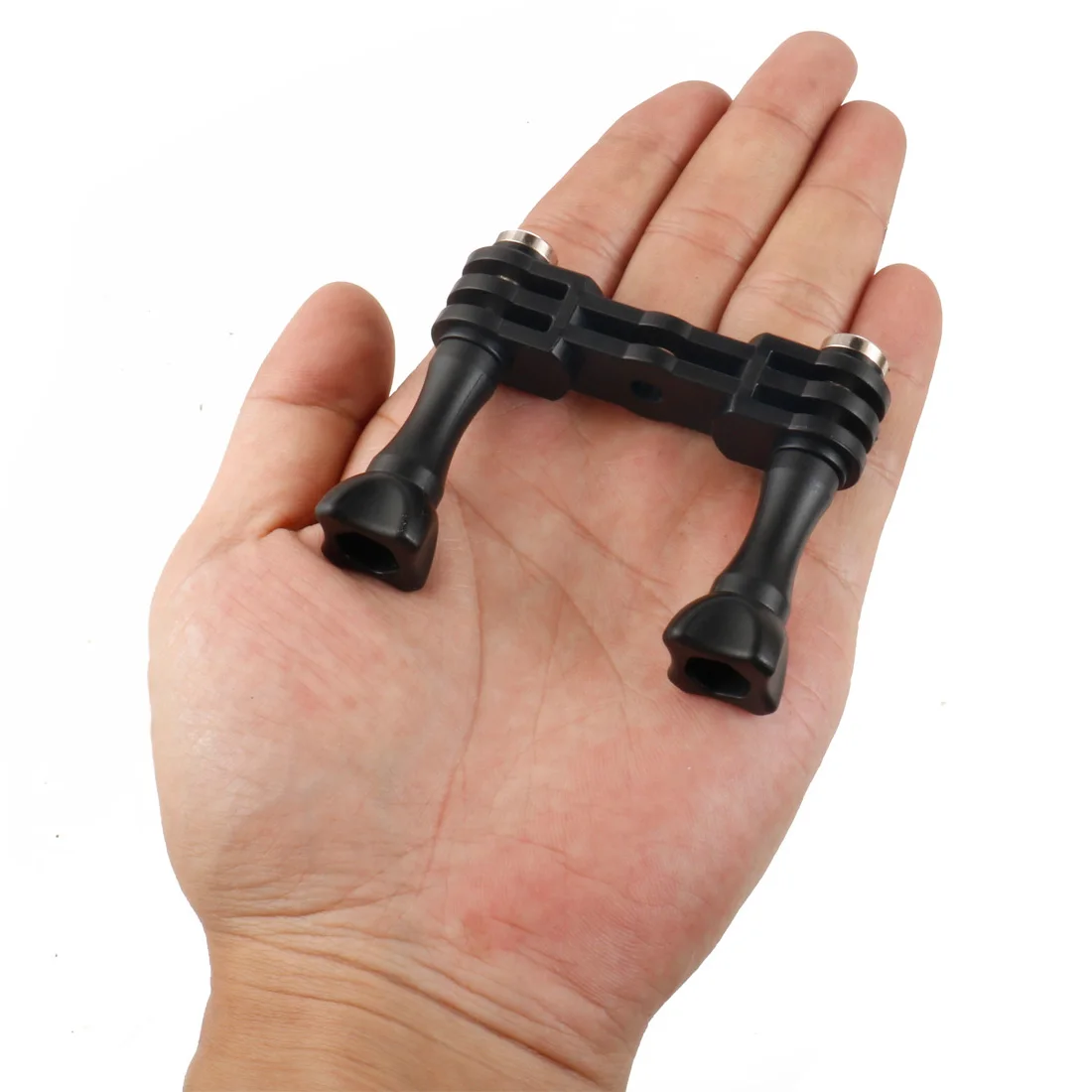 Doppels tativ adapter halterung Brücken erweiterungs brücken arm für Gopro 13 12 Osmo Action Kamera Selfie Blitzlicht halter – Detail 23