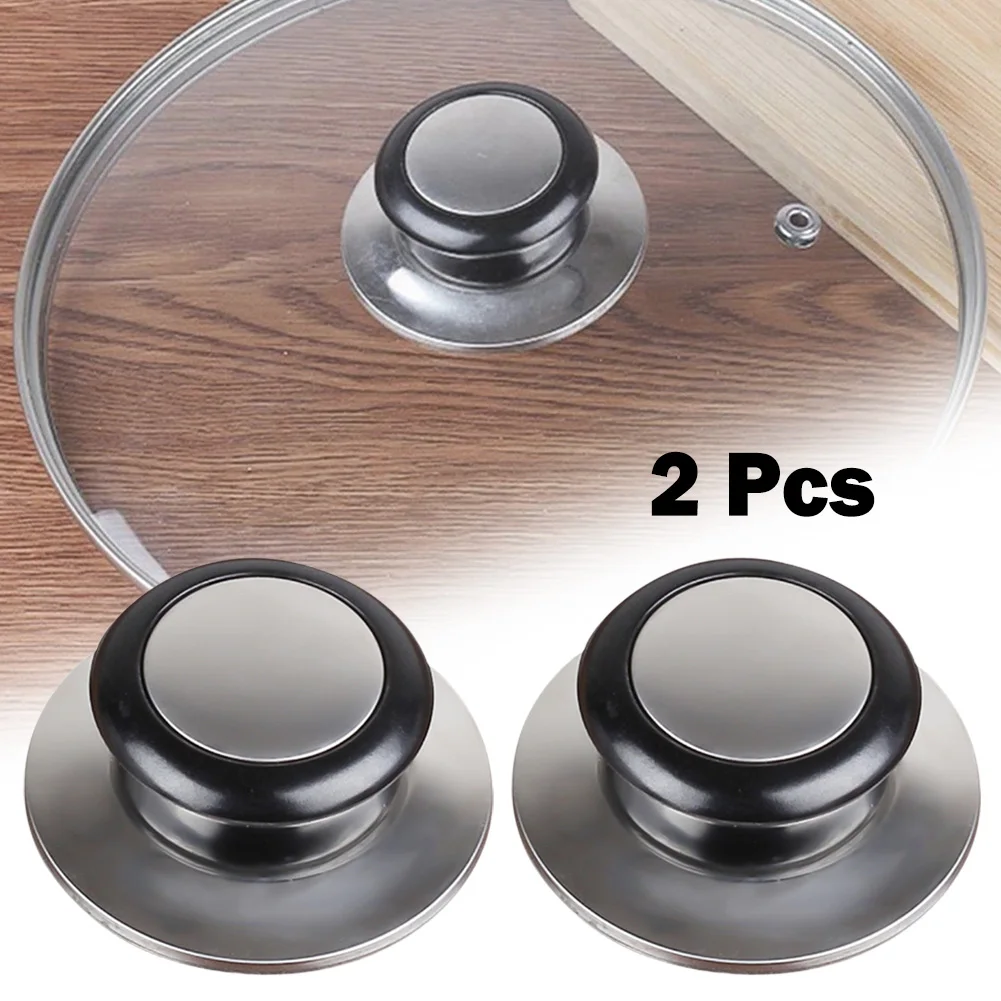 2pcs Lid Knob Replacement For Glass Lid Stainless Steel Pot Pan Cover Cookware Accessories