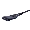 High Quality Black Faux Leather Horse Whip Hand Made Halter Braided Riding Whip Horse Racing Equipment 1
