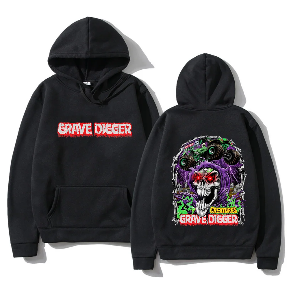 

Grave Digger Sweatshirts Men Fashion Street Hoody Personality Clothes Autumn Popular Hoodie Casual Fleece Pullovers Long-sleeve