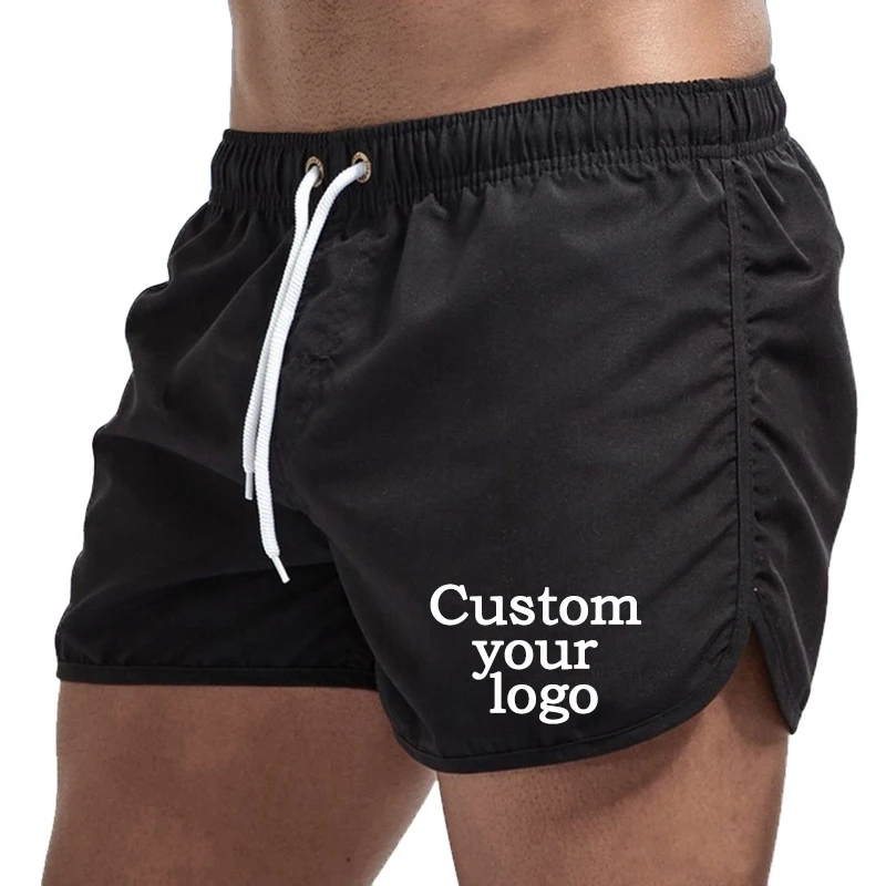 Summer Quick-Dry Shorts Men Swimwear Beach Shorts Pocket   Beach Shorts Customize your logo 5