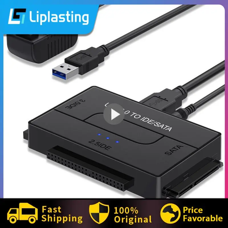 

12 В переходники для подключения Usb к Sata/ide Usb адаптер поддерживает Led Sata адаптер Компьютерные аксессуары Usb3.0 простой
