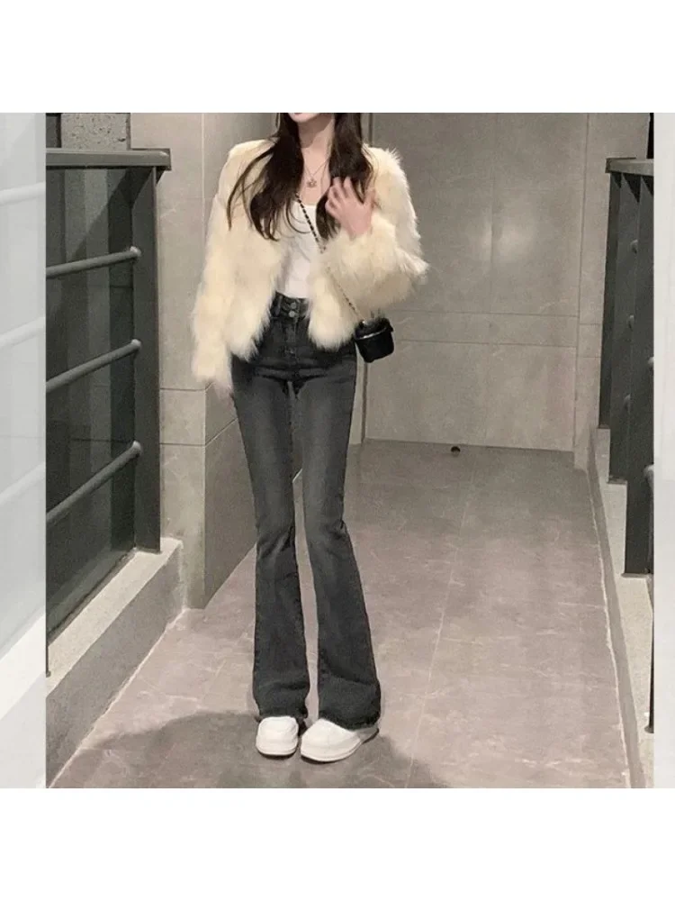 Women\'s Coat Korean Style Fur Coat for Women Winter 2023 New Thickened Fashionable Imitation Fox Fur Coat Woman Clothing