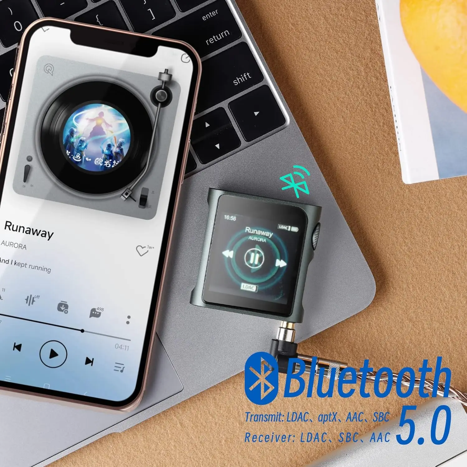 Shanling-Hi-Fi Bluetoothスピーカーフォン,音楽プレーヤー,mp3プレーヤー,USB  dap,デュアルes9219c,ldac,aptx,pcm384 dsd128 AliExpress