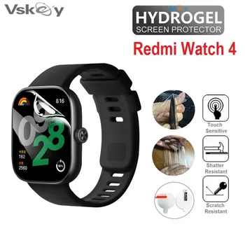 샤오미 레드미 워치용 TPU 하이드로겔 소프트 스크린 보호대, HD 투명 보호 필름, 4 스마트 워치, 100 개