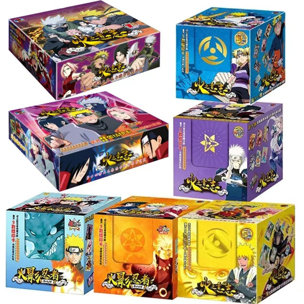 Naruto Card Series Anime Character Rare Flash SSR Card Deluxe Collection Edition Board Game Toys for Children