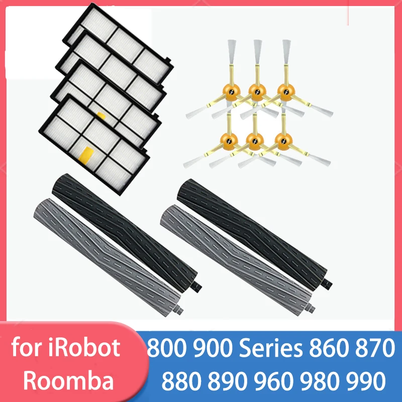 iRobot Roomba Accessories Replenishment Kit with Rubber Side Brush and HEPA Filter
