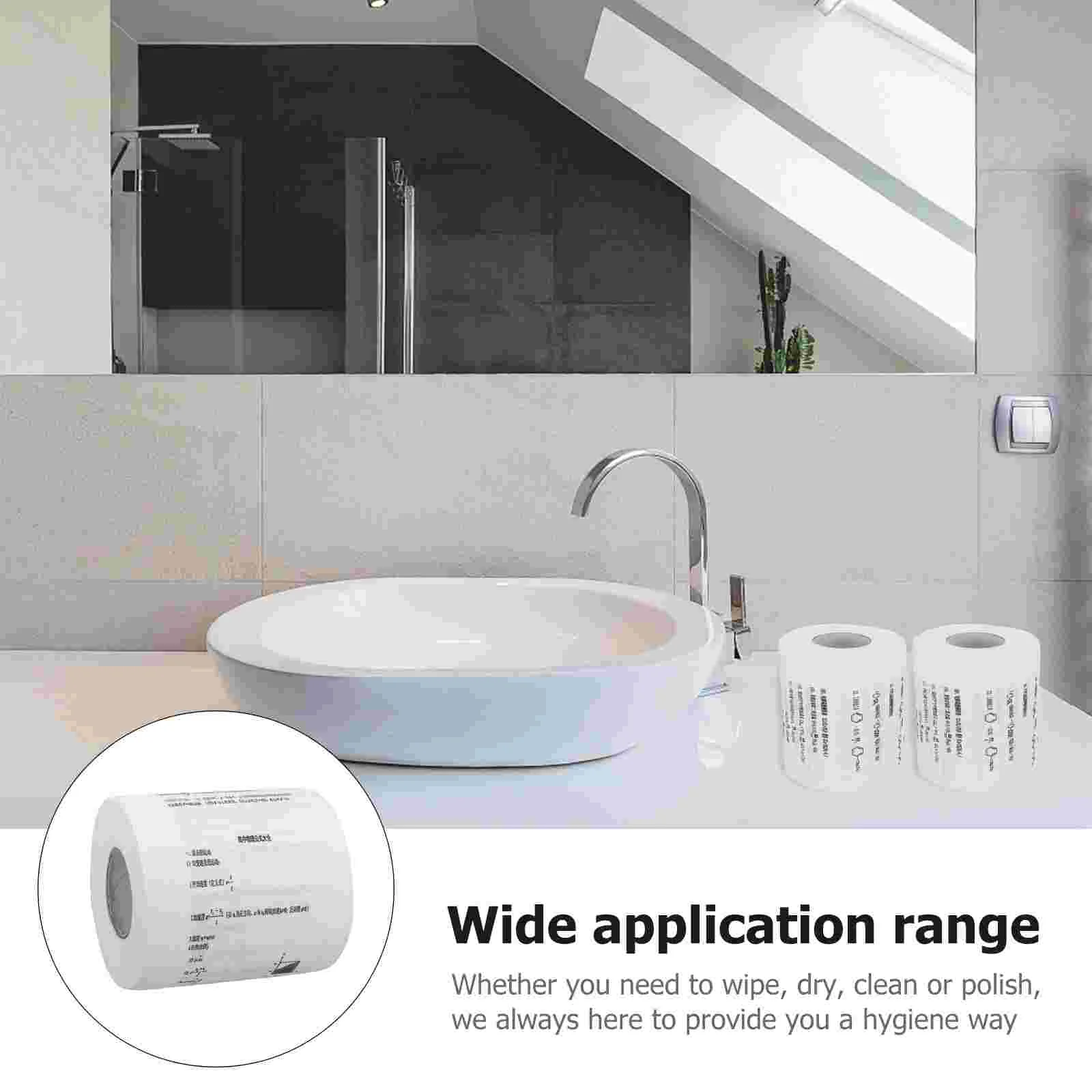 4 Rolls Funny Formula Toilet Paper Table Tissue Towels Home Supply Chemical Physics Pattern Printed Decorative Printing